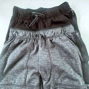 Boys Jogger Pants L (10-12) Dual Pack Athletic Works DriWorks Gray & Black